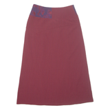 MADAME ZAZA OF MARSEILLE Womens A-Line Skirt Maroon Long UK 10
