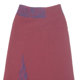 MADAME ZAZA OF MARSEILLE Womens A-Line Skirt Maroon Long UK 10