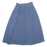 VICTORIA CANADA Womens A-Line Skirt Blue Midi Wool XS