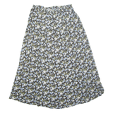 ERA Womens A-Line Skirt Blue Long Floral L