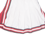 Womens Pleated Skirt Red Short XS