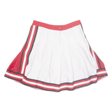 Womens Pleated Skirt Red Short XS