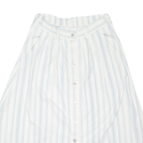 Womens A-Line Skirt Blue Long Striped M