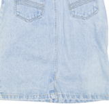 UNDERWOOD Womens Straight Skirt Blue Knee Length Denim M
