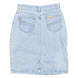 UNDERWOOD Womens Straight Skirt Blue Knee Length Denim M