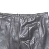 Womens Pleated Skirt Brown Short M