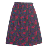 SAG HARBOR Womens A-Line Skirt Red Midi Floral M