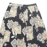 ALFRED DUNNER Womens A-Line Skirt Brown Midi Floral UK 14