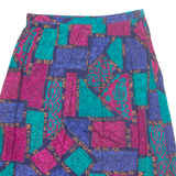 ALFRED DUNNER Womens A-Line Skirt Pink Midi Crazy Pattern UK 12