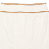 RALPH LAUREN Womens Straight Skirt Cream Knee Length UK 12