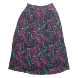 MAGGIE LAWRENCE Womens A-Line Skirt Pink Midi Floral M