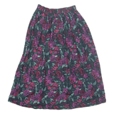 MAGGIE LAWRENCE Womens A-Line Skirt Pink Midi Floral M