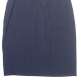 JEAN MUIR Womens Pencil Skirt Blue Knee Length M