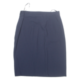 JEAN MUIR Womens Pencil Skirt Blue Knee Length M
