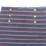 TOMMY HILFIGER Womens Straight Skirt Blue Knee Length Striped M