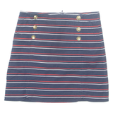 TOMMY HILFIGER Womens Straight Skirt Blue Knee Length Striped M