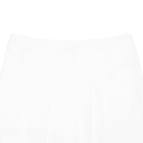 FASHION Womens Pleated Skirt White Short 2XL