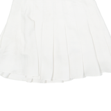 Womens Pleated Skirt White Short XS