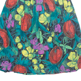 BETTY BARCLAY Womens A-Line Skirt Green Midi Crazy Pattern M