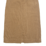 Womens Straight Skirt Brown Midi M