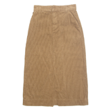 Womens Straight Skirt Brown Midi M