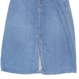 TRES JOLIE Womens A-Line Skirt Blue Midi Denim XS