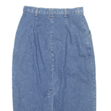 Womens Straight Skirt Blue Midi Denim M