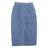 Womens Straight Skirt Blue Midi Denim M