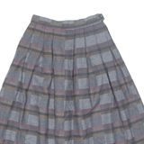 Womens A-Line Skirt Grey Midi Striped XS