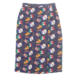 TALBOTS Womens Straight Skirt Blue Midi UK 10