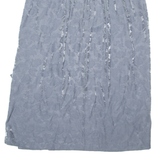 Womens Wrap Skirt Grey Long Floral L