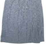 Womens Wrap Skirt Grey Long Floral L