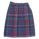 QUEENSWAY TO FASHION Womens A-Line Skirt Red Midi Check M