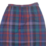 QUEENSWAY TO FASHION Womens A-Line Skirt Red Midi Check M