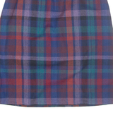 QUEENSWAY TO FASHION Womens A-Line Skirt Red Midi Check M