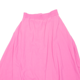 Buttoned Womens A-Line Skirt Pink Midi S