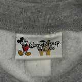 Walt Disney World 2001 Disney Cartoon Sweatshirt - Medium Grey Cotton Blend