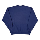 Russell Athletic Spellout Sweatshirt - Large Blue Cotton