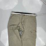 Wrangler Cargo Trousers - 38W 30L Khaki Cotton
