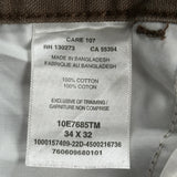 Unbranded Carpenter Pants - 34W 32L Brown Cotton