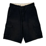 Dickies Cargo Shorts - 34W 11L Black Cotton Blend