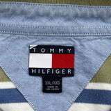 Tommy Hilfiger Striped Polo Shirt - 2XL Blue Cotton