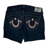 True Religion Denim Shorts - 29W US 4 Dark Wash Cotton