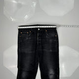Levis Jeans - 35W 29L Black Cotton
