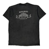 Iron Horses, Age 14-16 Harley Davidson Graphic T-Shirt - Large Black Cotton