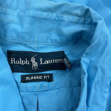 Ralph Lauren Short Sleeve Shirt - Large Blue Cotton