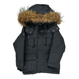 Age 5-6 Diesel Parka - Small Gray Polyester