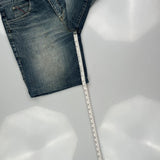 Shady Ltd Baggy Denim Shorts - 34W 11L Blue Cotton