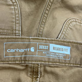 Carhartt Carpenter Trousers - 30W 30L Brown Cotton