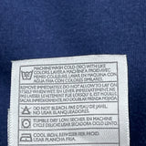 Made In USA Nike Spellout Long Sleeve T-Shirt - Large Blue Cotton
